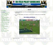 NRL On-Field Guidelines